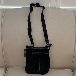 Black Coach Crossbody Purse-gently used